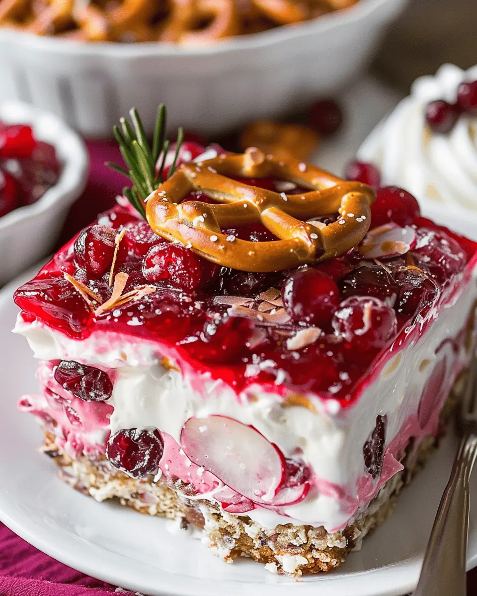 Cranberry Pretzel Salad: The Best Sweet and Savory Delight