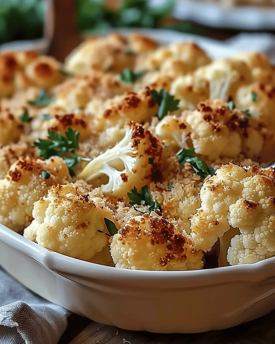 Baked Cauliflower Crisp Oven Delight in 30 Minutes: Best Healthy Snack