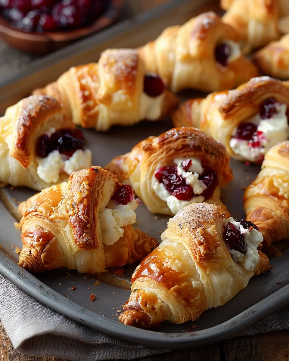 Cranberry Cream Cheese Crescent Bites: Easy, Indulgent Appetizer