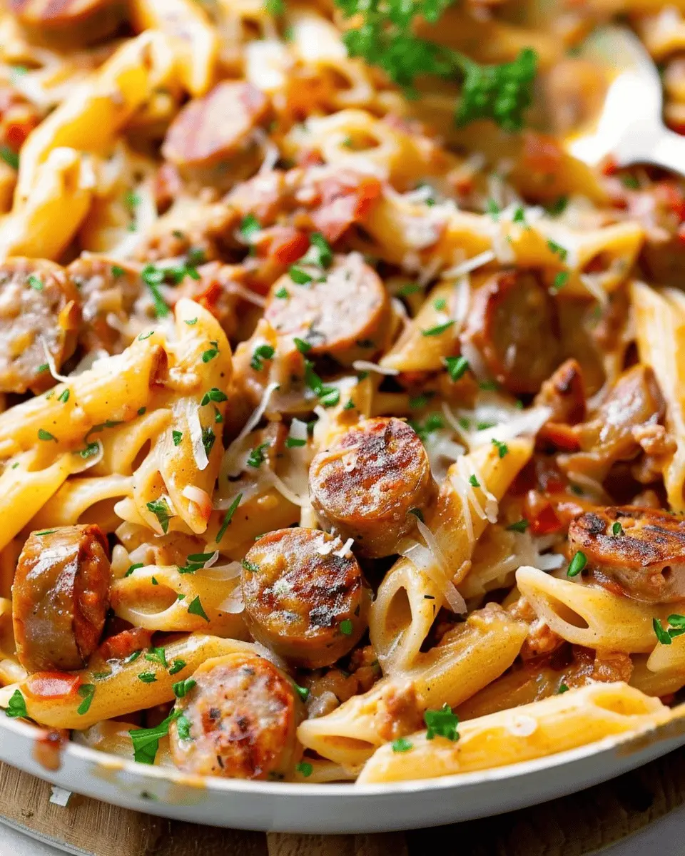 Cajun Sausage Pasta: Easy One-Pot Delight with Turkey Bacon