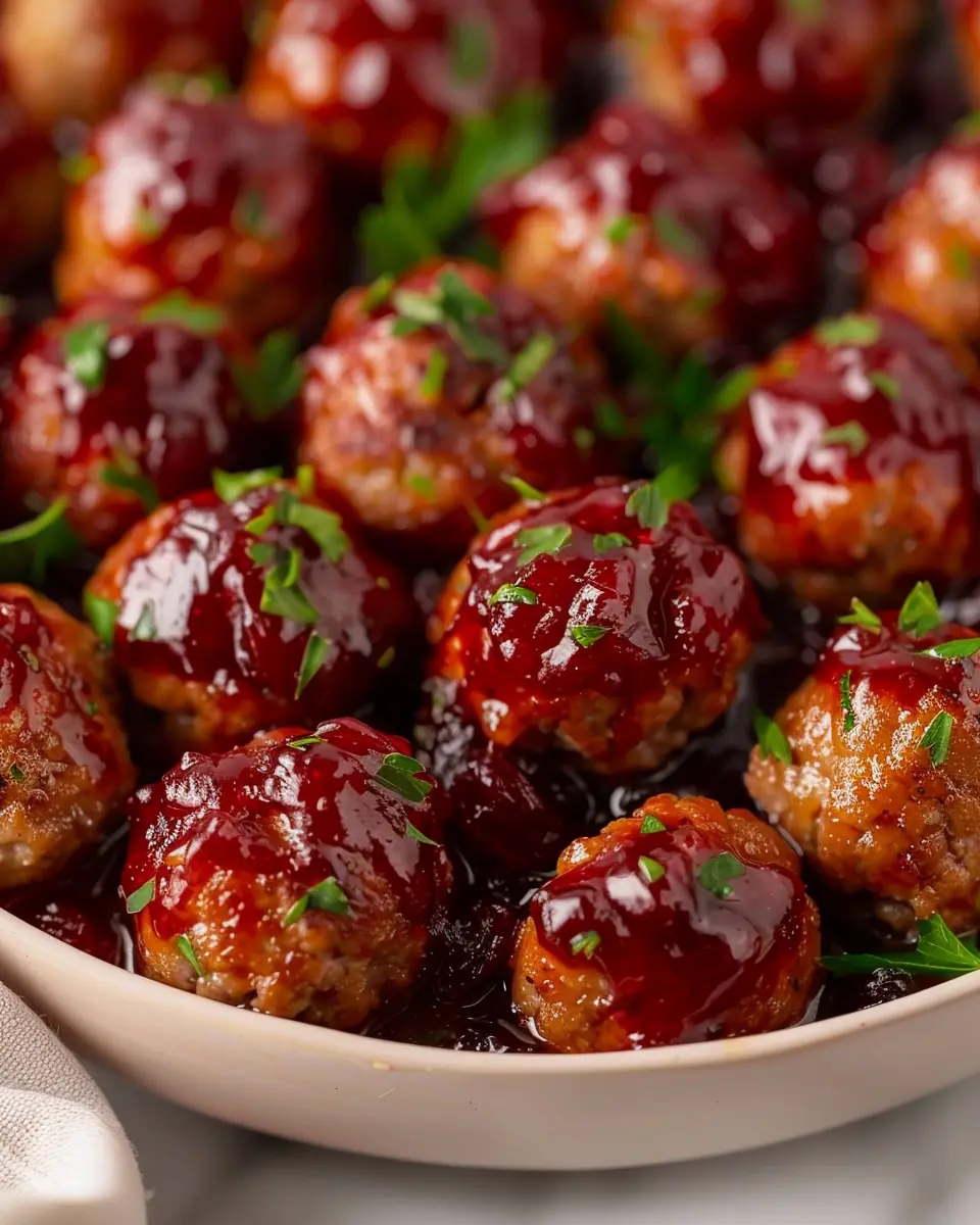 Cranberry Meatballs: Juicy Turkey Bacon Delights for Home Cooks