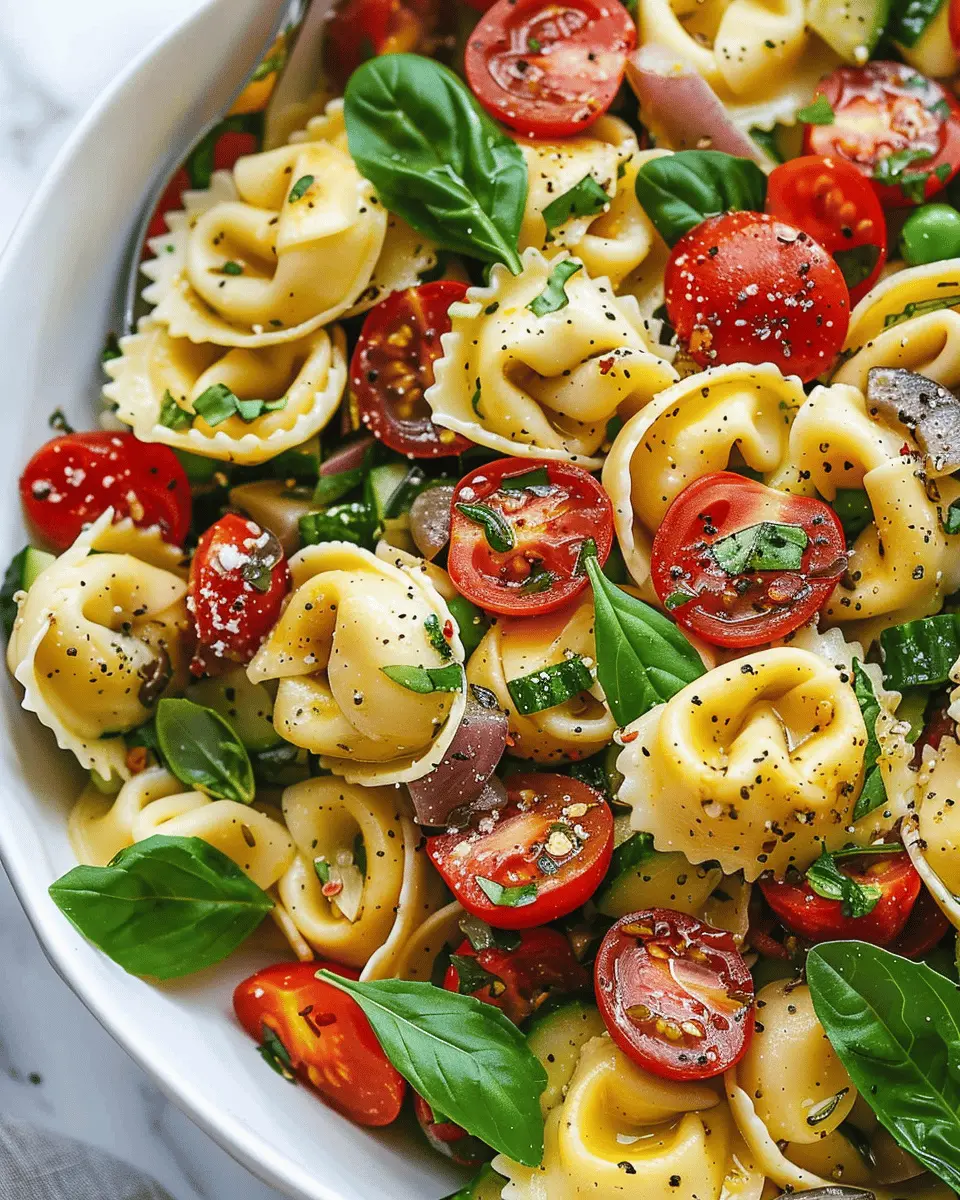 Tortellini Pasta Salad: Easy Summer Delight with Turkey Bacon