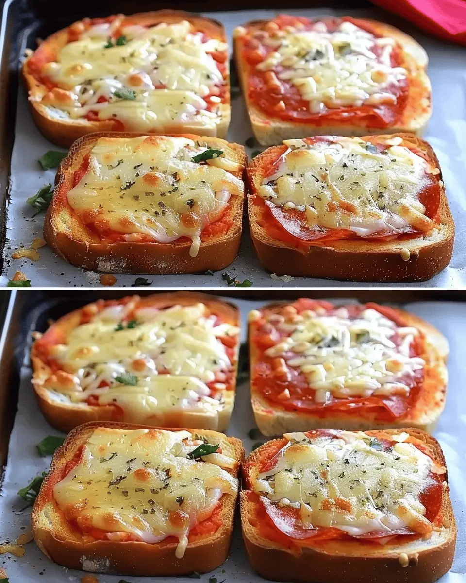 Garlic Toast Pizzas: Easy Comfort Food with Turkey Bacon and Chicken Ham