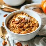 Slow Cooker Pumpkin Pie Oatmeal