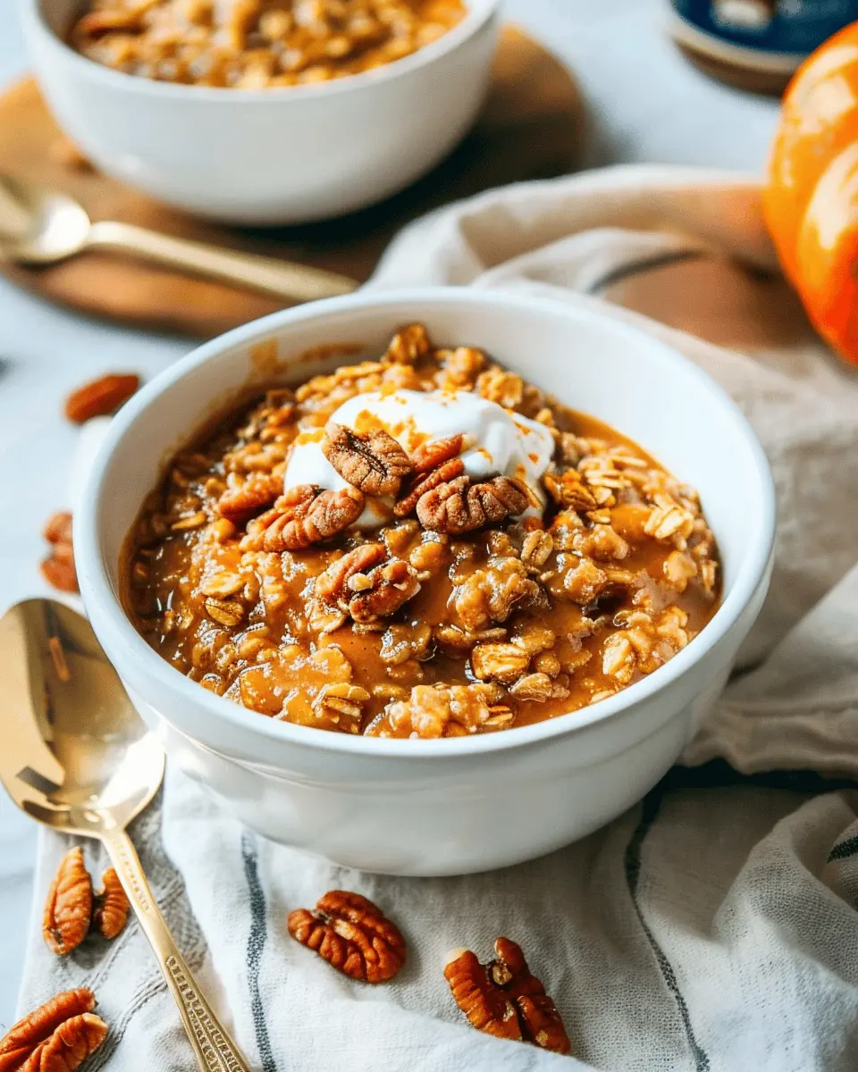 Slow Cooker Pumpkin Pie Oatmeal: The Best Cozy Breakfast Treat
