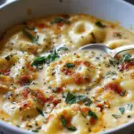 Creamy Tuscan Ravioli Soup