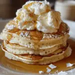 Sweet Coconut Cream Pancakes