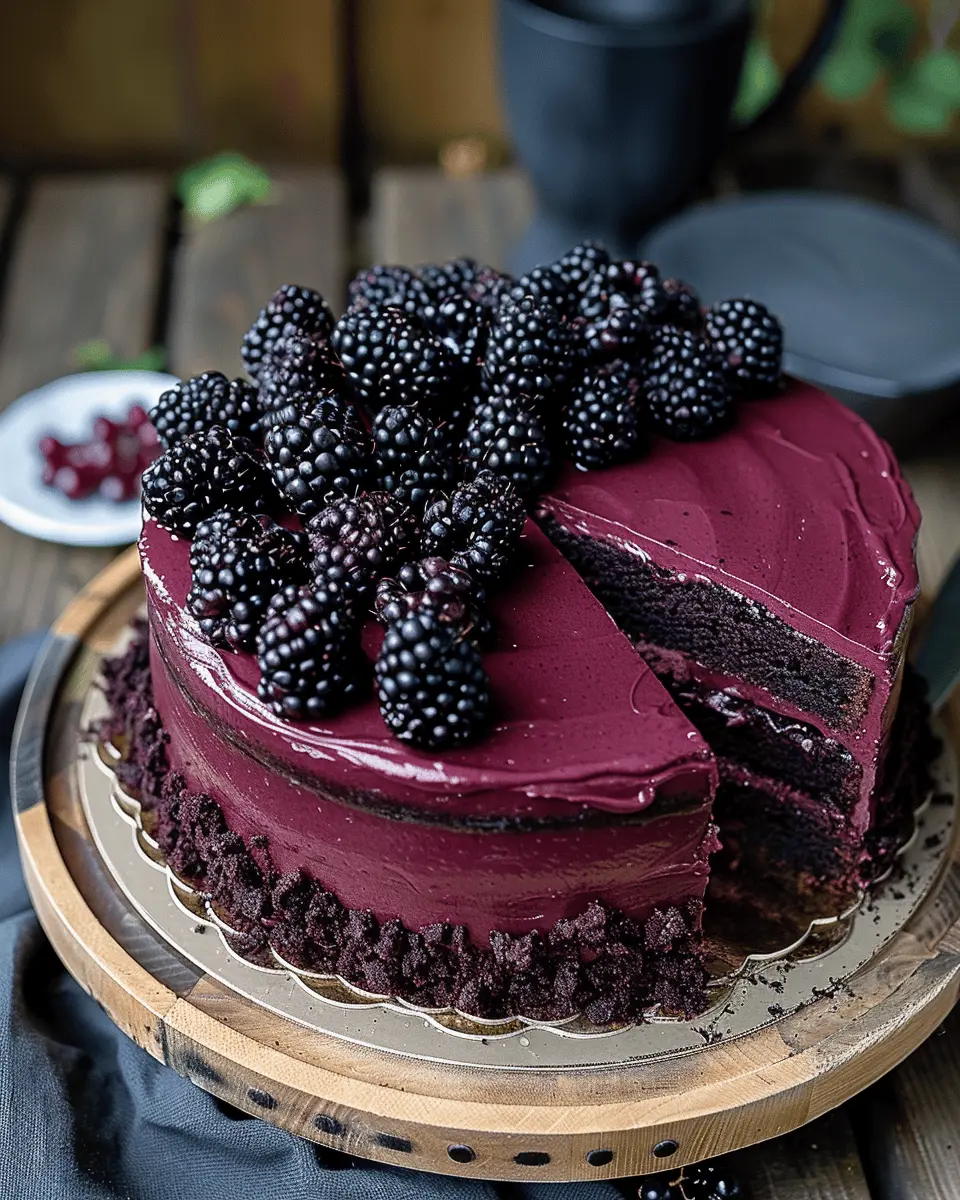 Blackberry Velvet Gothic Cake: Indulgent Delight for Your Table
