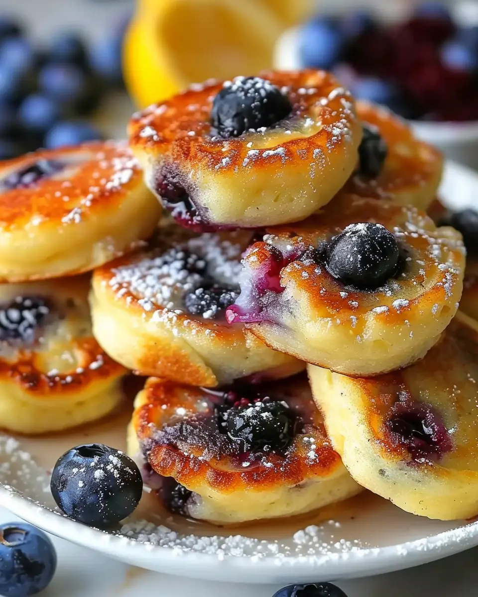 Blueberry Lemon Pancake Bites: Easy and Light Morning Delights