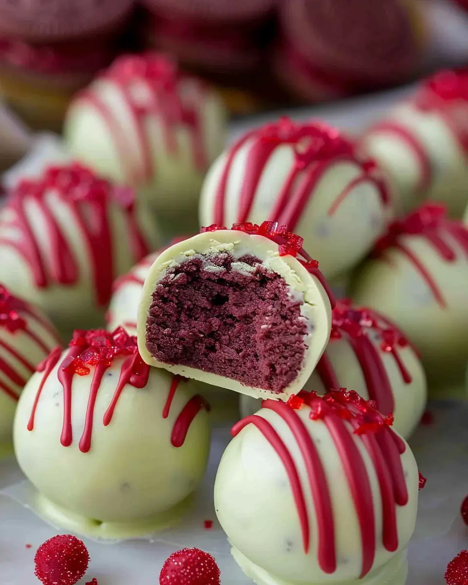 Grinch Oreo Balls: Indulgent Treats with Red Velvet Oreos
