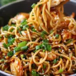Garlic Chicken Noodles Recipe