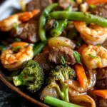 STEAK AND SHRIMP STIR FRY