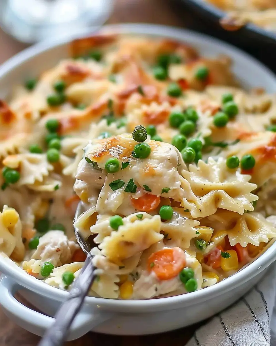 Chicken Pot Pie Pasta Recipe: Indulgent Comfort Food Delight