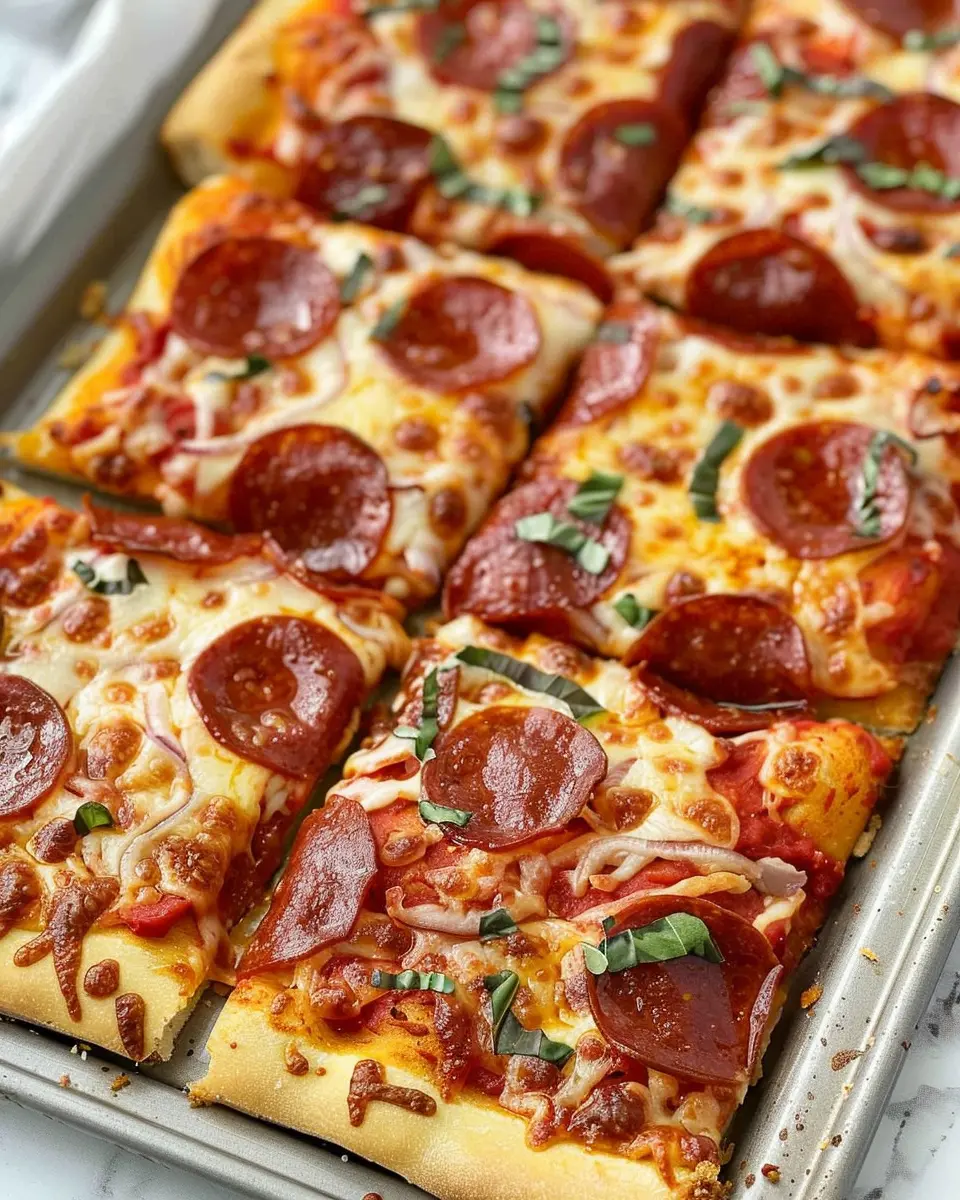 Sheet Pan Pizza: Easy Turkey Bacon &amp; Chicken Ham Delight