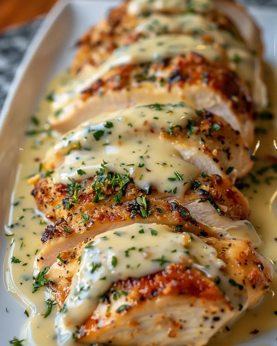 Baked Caesar Chicken with Creamy Parmesan Sauce: Easy Indulgence