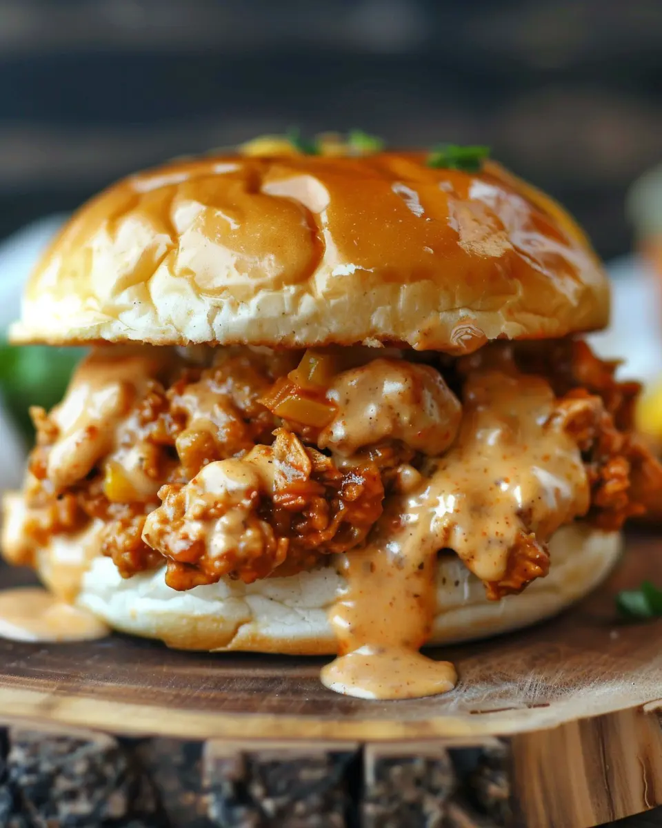 Cajun Chicken Sloppy Joes with Creamy Cheese Sauce: A Flavorful Twist