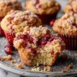 Leftover Cranberry Sauce Coffee Cake Muffins