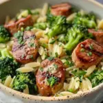 Chicken Sausage and Broccoli Orzo