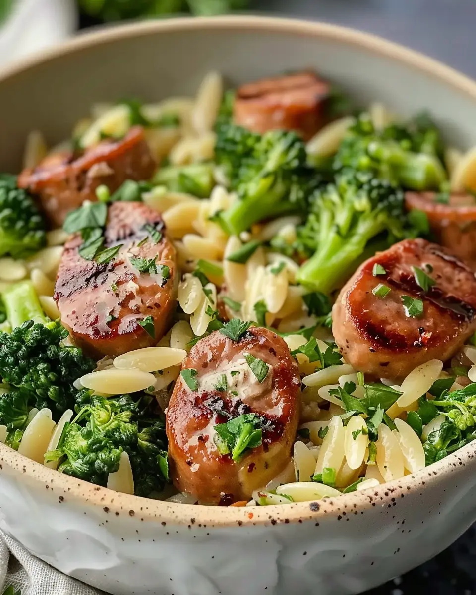 Chicken Sausage and Broccoli Orzo: A Deliciously Easy Weeknight Meal