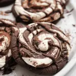 Chocolate Marshmallow Swirl Cookies