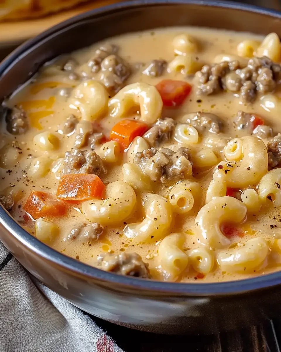 Cheeseburger Macaroni Soup: A Hearty, Indulgent Twist