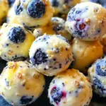Lemon Blueberry Cottage Cheese Protein Bites