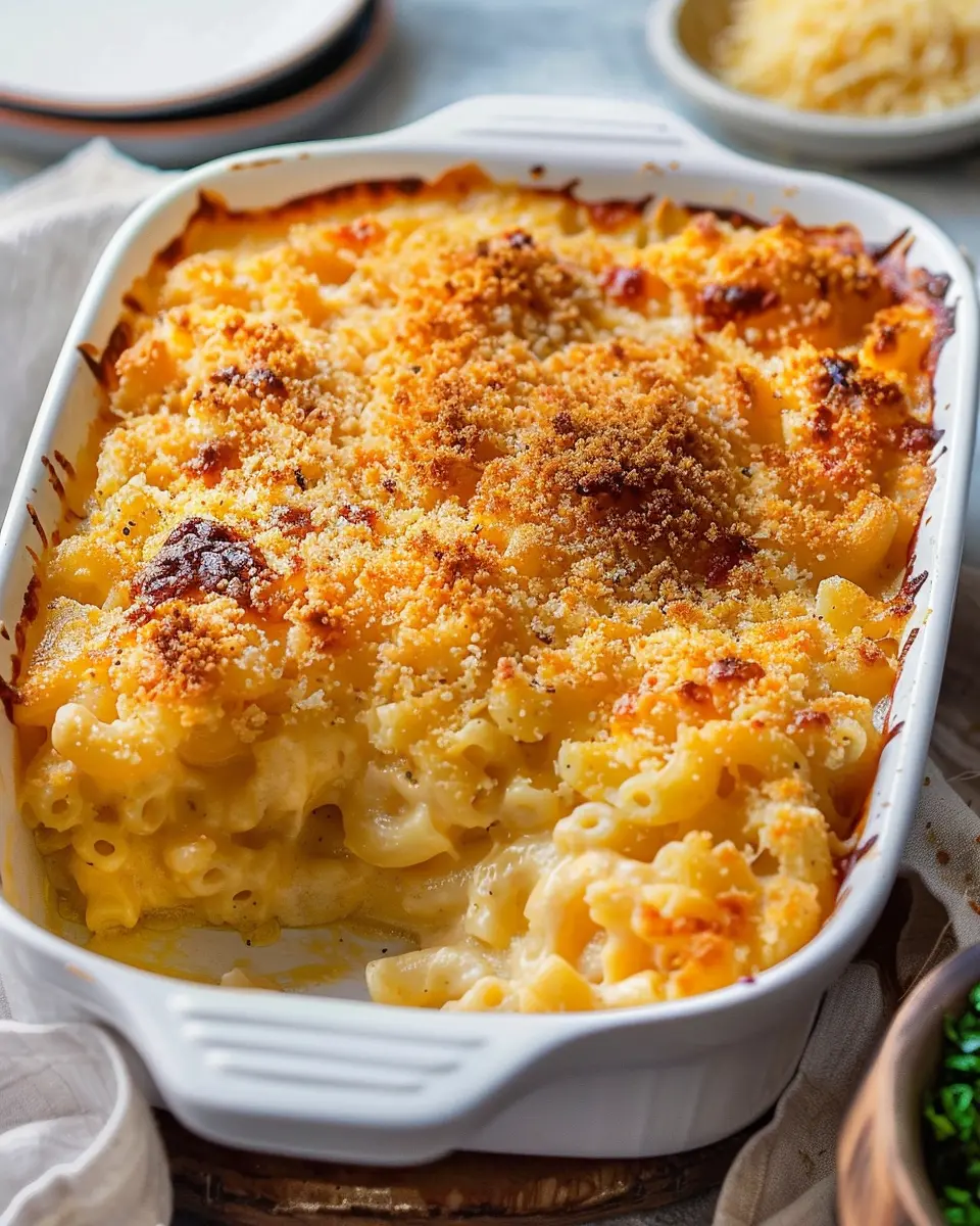 Southern Baked Mac and Cheese: Indulgent Twist with Turkey Bacon