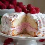 Raspberry Angel Food Cake