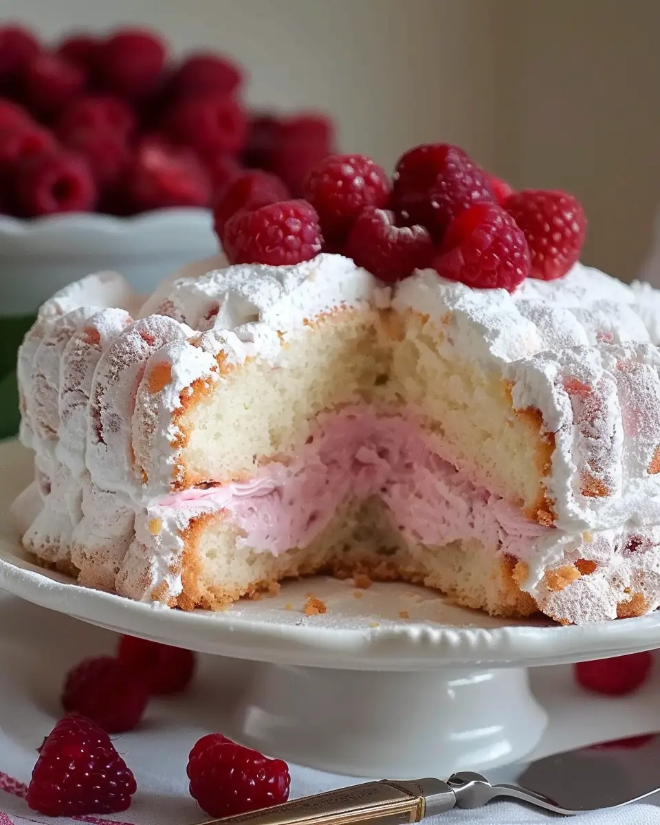 Raspberry Angel Food Cake: The Best Light and Fluffy Dessert