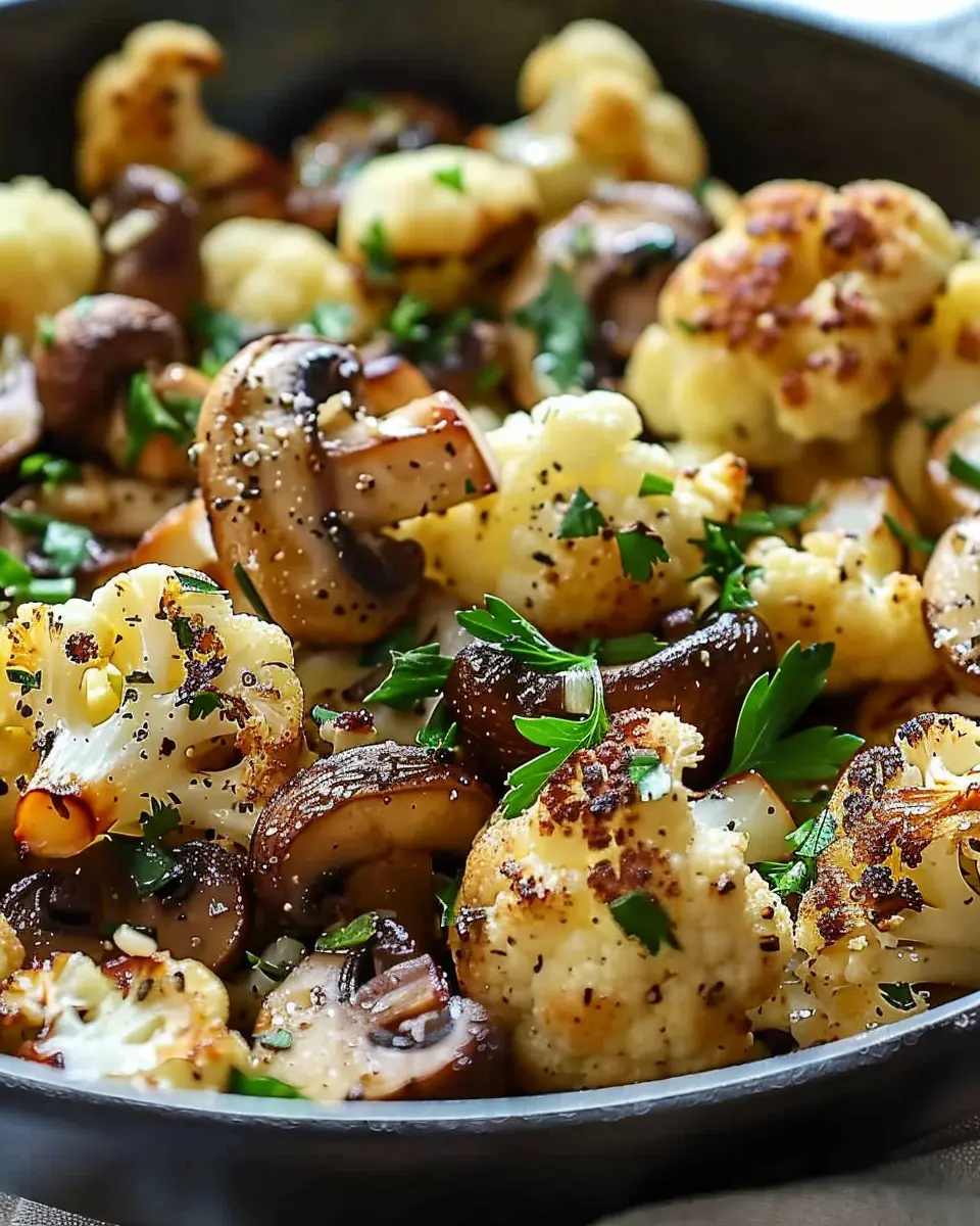 Garlic Cauliflower Mushroom Skillet: A Savory Weeknight Delight