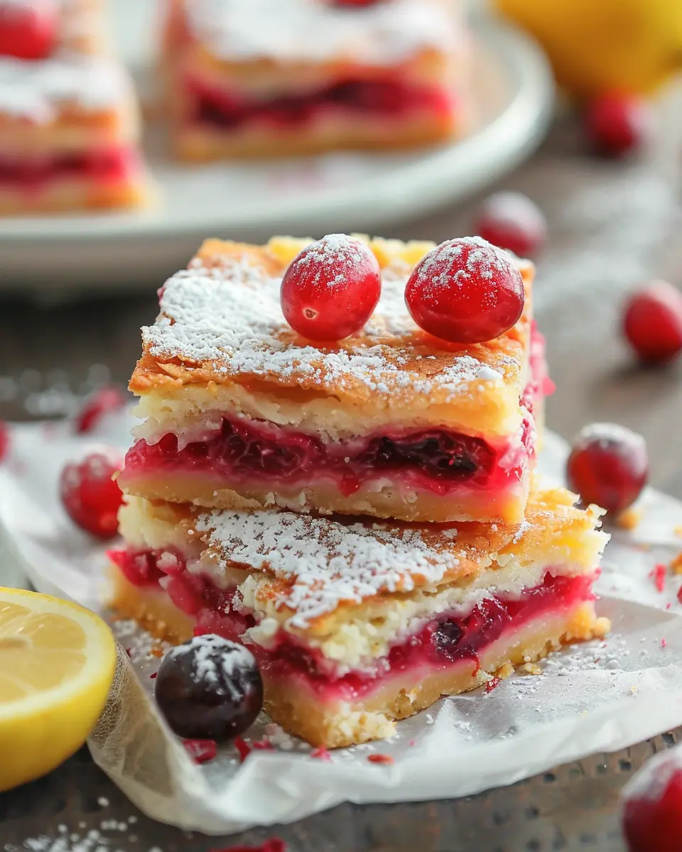 Cranberry Lemon Bars: Easy Recipe for a Tangy Delight