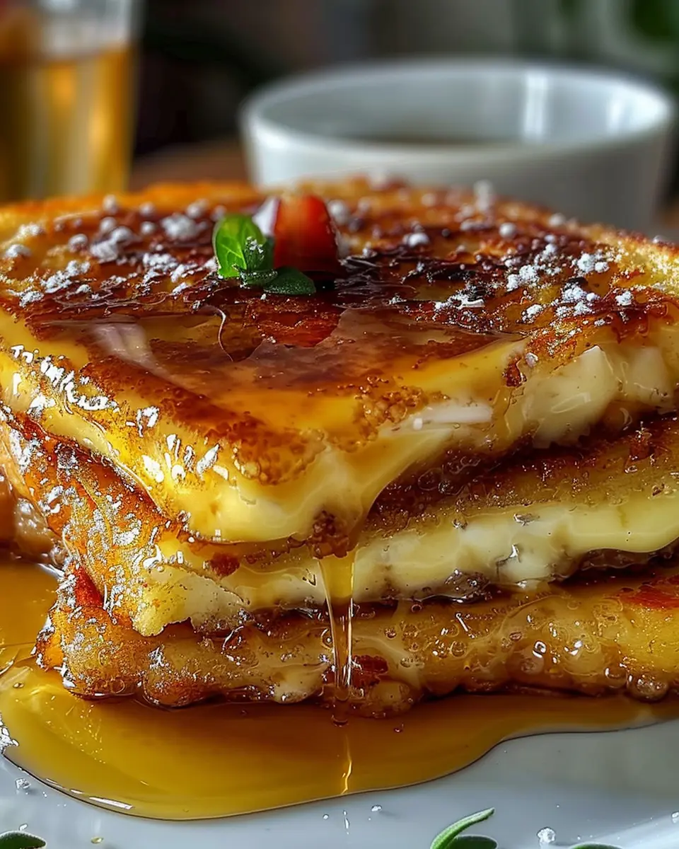 Crème Brûlée French Toast: Indulgent Breakfast with Turkey Bacon