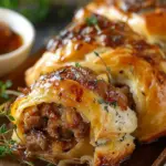 Savory French Onion Sausage Rolls – Golden, Flaky & Full of Flavor