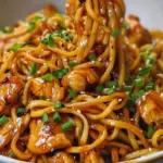 Garlic Chicken Noodles Recipe