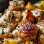 Garlic Parmesan Crockpot Chicken and Potatoes