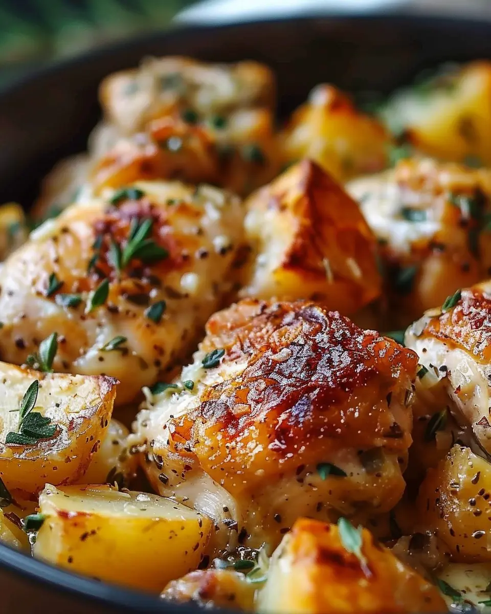 Garlic Parmesan Crockpot Chicken and Potatoes: Easy Comfort Food