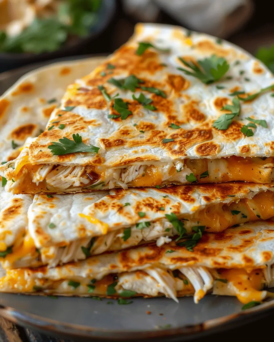 High-Protein Chicken Ranch Quesadilla: Crispy, Low-Carb Joy in 10 Mins