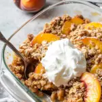 Peach Crisp with Canned Peaches