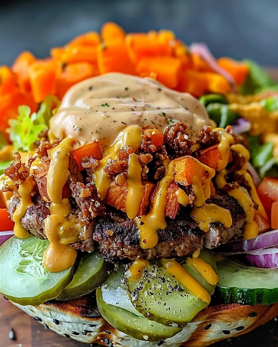 Sweet Potato Burger Bowl: Easy &amp; Delicious Comfort Food Recipe