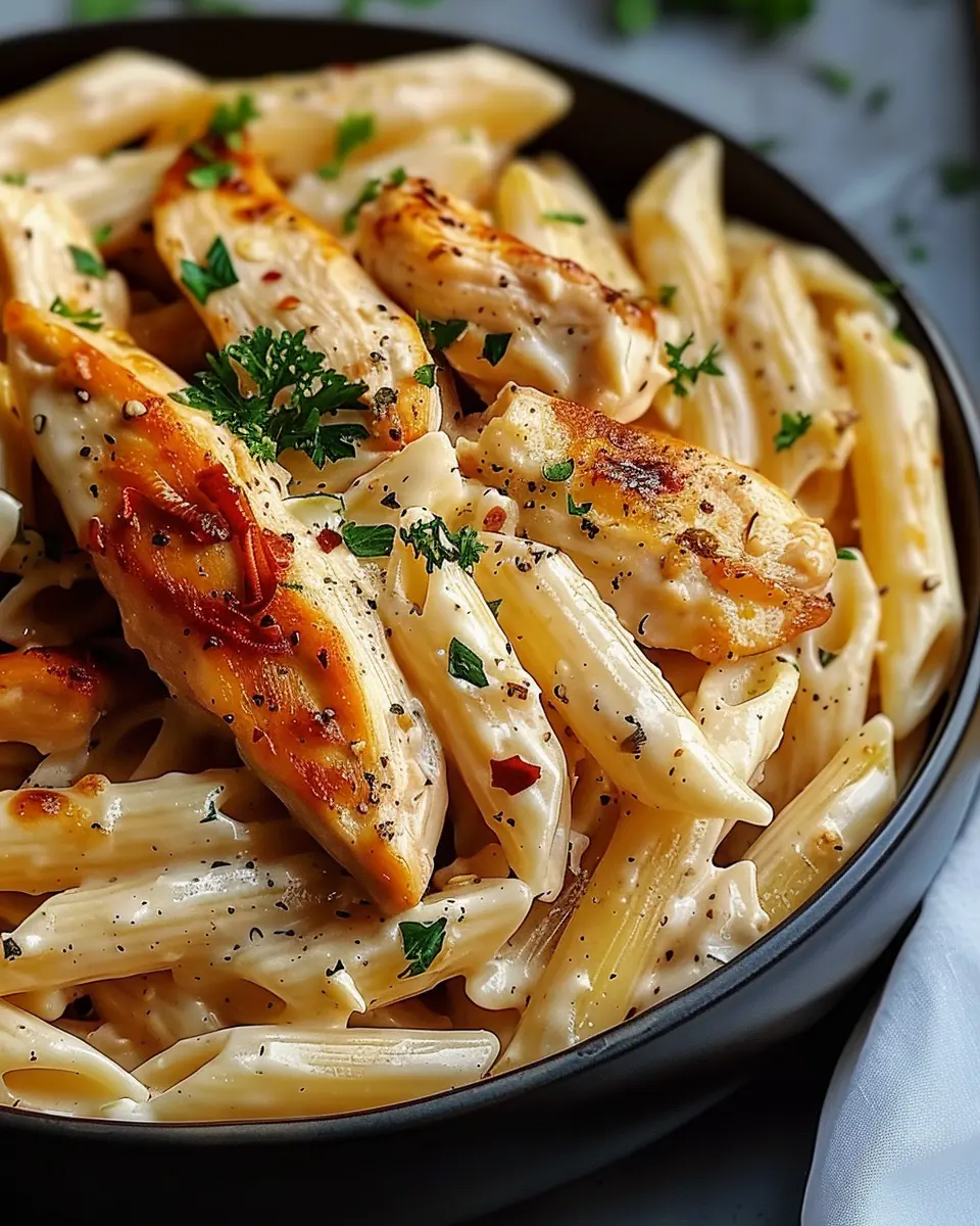 Crac Chicken Penne: Easy Comfort Food with Turkey Bacon Delight