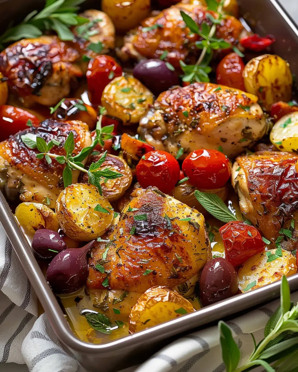 Mediterranean Baked Chicken Dinner: Easy, Flavorful & Healthy Recipe
