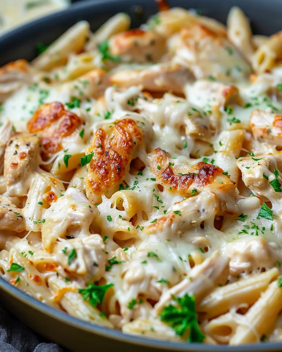 Cheesy Chicken Pasta: Easy Family Meal with Turkey Bacon Twist