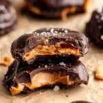 Smashed Dates with Peanut Butter and Chocolate