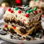 No-Bake Christmas Oreo Lasagna