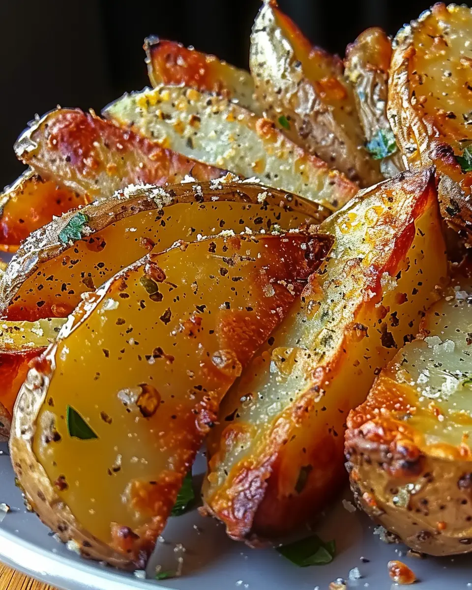 Baked Garlic Parmesan Potato Wedges: Best Crispy Snack Idea