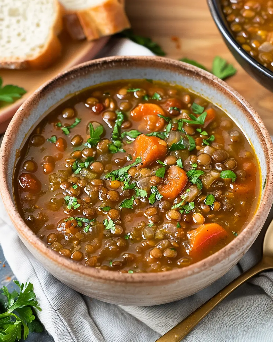 Lentil Soup Made Easy: Hearty Turkey Bacon &amp; Veggie Delight