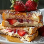 Fluffy Strawberry Stuffed French Toast Recipe