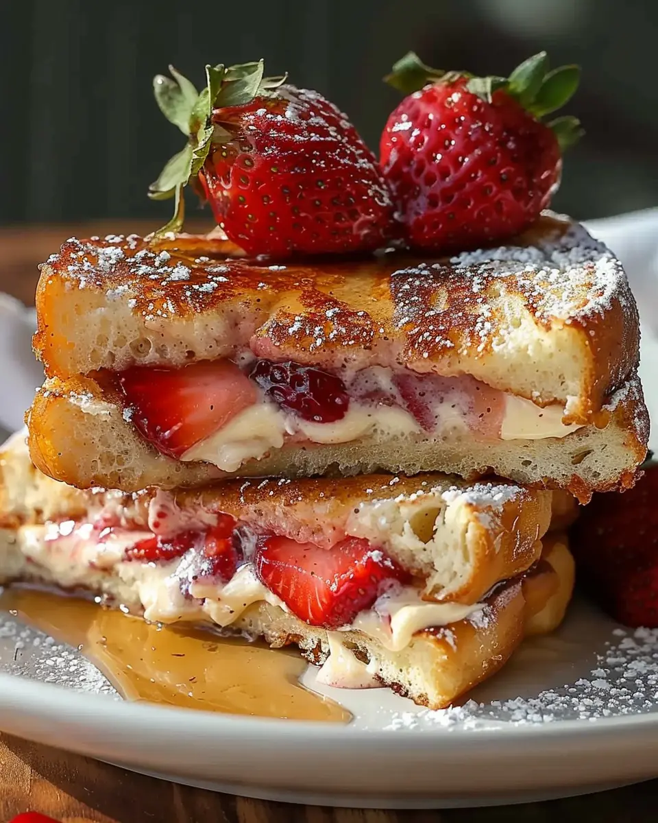 Fluffy Strawberry Stuffed French Toast Recipe: A Sweet Delight