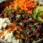 Ground Beef Hot Honey Bowl Spicy, Sweet & High Protein Meal
